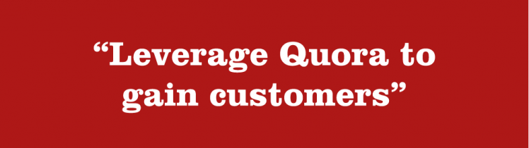 Leverage Quora to gain customers ET Medialabs Digital Advertising Agency in Delhi